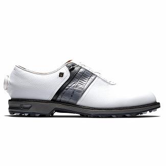 Men's Footjoy Premiere Series Spikeless Golf Shoes White/Grey NZ-437655